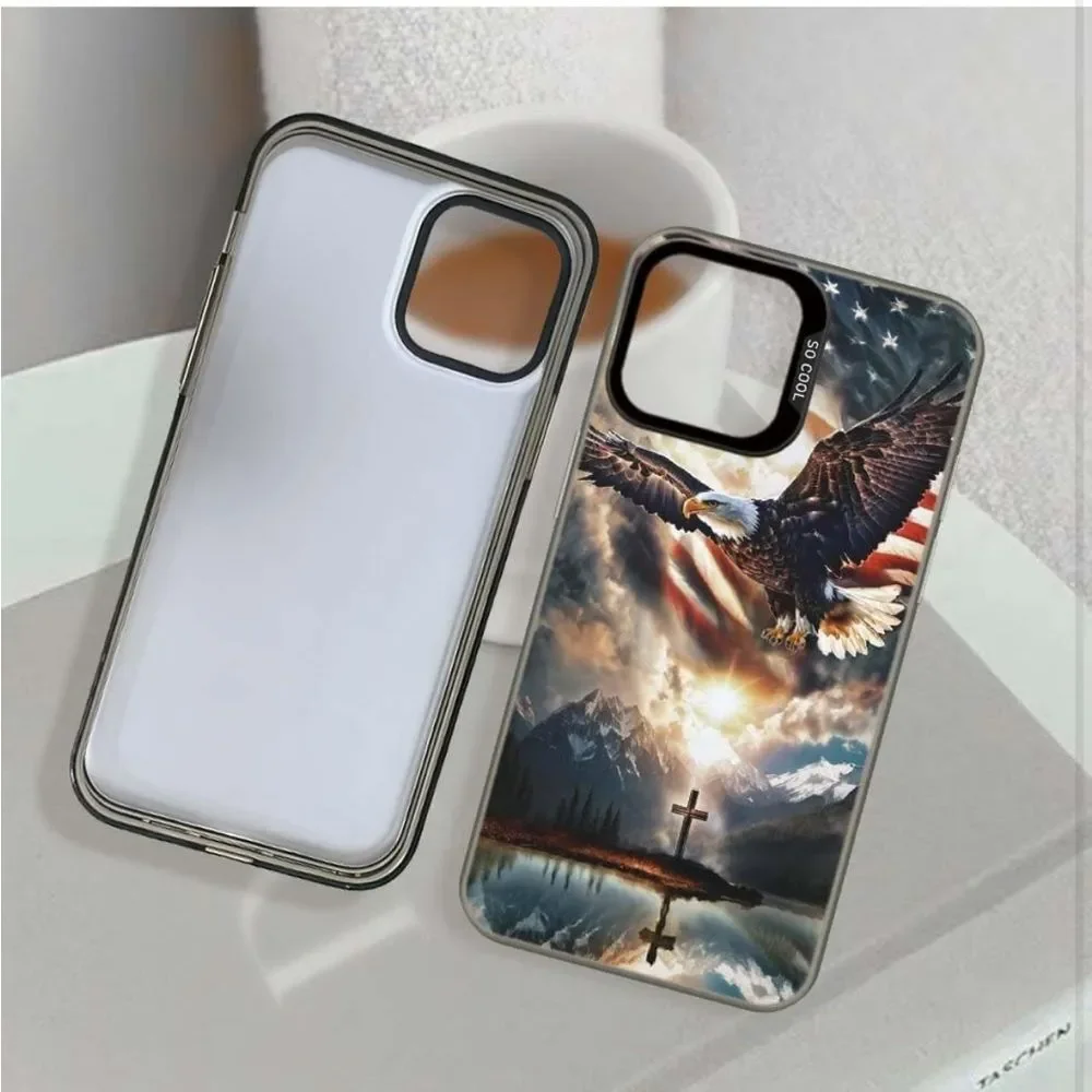Eagle American Flag Case Compatible with iPhone 15 Pro Max 6.7 inch, Non-Slip